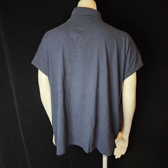 Banana Republic Timeless Tee Navy Blue Polo (XL) - Picture 4 of 5